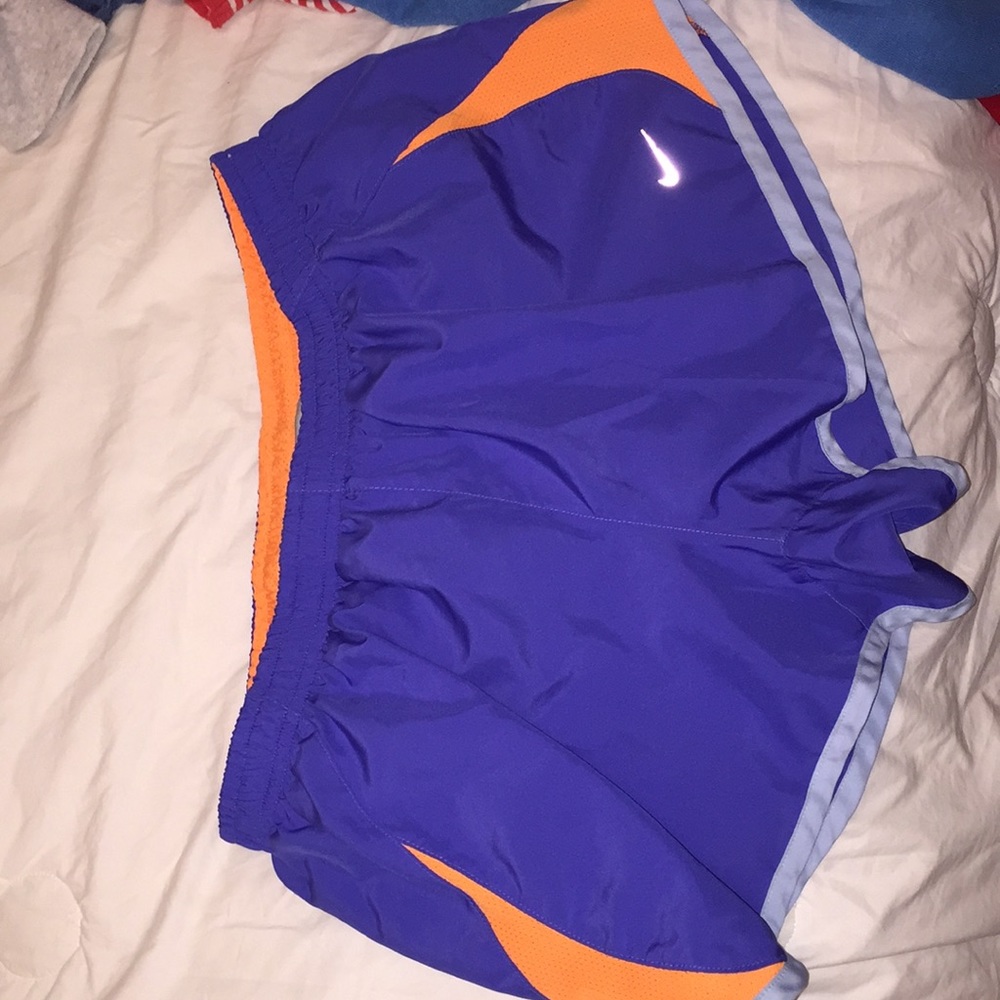 NIKE sea of blue running shorts